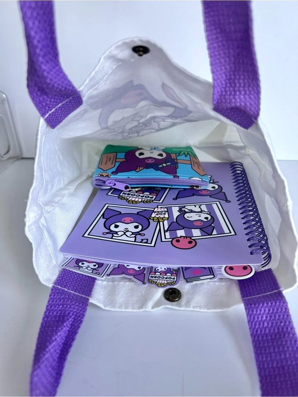 💜(KUR351) Kuromi Adorable 4-Piece Tote Bag Bundle! - Picture 5 of 12